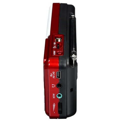 Купить Радиоприемник Perfeo ЕГЕРЬ красный  7996223. Характеристики, отзывы и цены в Донецке