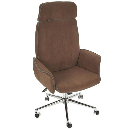Купить Кресло офисное TetChair CHARM ФЛОК коричневый  4818314. Характеристики, отзывы и цены в Донецке