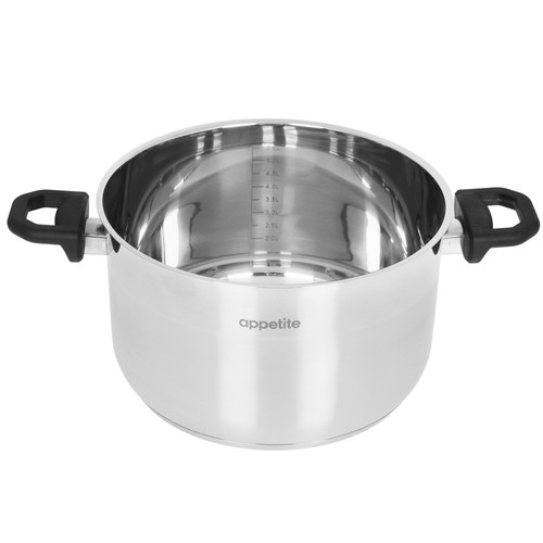 Купить Кастрюля Appetite Бетти PH10623 6.2 л 24 см серый  9294724. Характеристики, отзывы и цены в Донецке