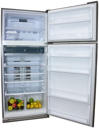 Купить Холодильник с морозильником   Sharp SJXE59PMBK черный  7910613. Характеристики, отзывы и цены в Донецке