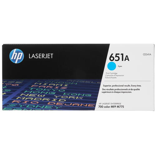 Купить Картридж лазерный HP 651A (CE341A) голубой  7937267. Характеристики, отзывы и цены в Донецке