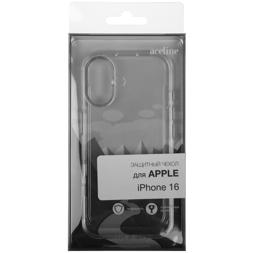 Купить Накладка  Aceline Silicone для Apple iPhone 16 прозрачный  9113631. Характеристики, отзывы и цены в Донецке