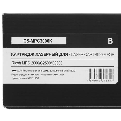Купить Картридж лазерный Cactus CS-MPC3000K черный, с чипом  9926256. Характеристики, отзывы и цены в Донецке