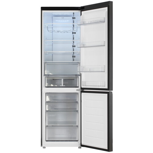 Купить Холодильник с морозильником   HAIER C4F640CGBGU1 черный  5628079. Характеристики, отзывы и цены в Донецке