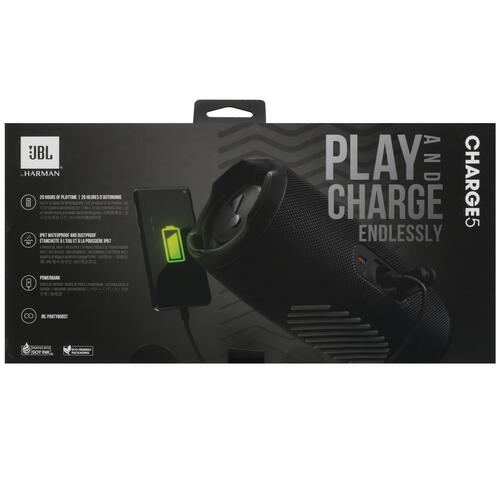 Купить Портативная колонка JBL Charge 5, черный  5054583. Характеристики, отзывы и цены в Донецке