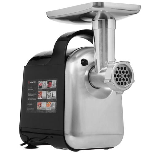 Купить Мясорубка электрическая BRAYER 1602BR черный  5305263. Характеристики, отзывы и цены в Донецке