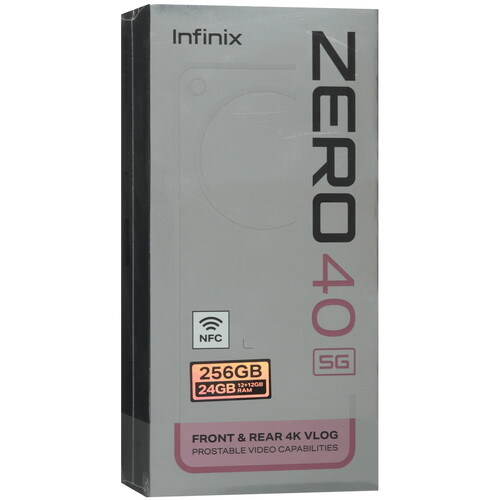 Купить 6.78" Смартфон Infinix ZERO 40 5G 256 ГБ черный  5479908. Характеристики, отзывы и цены в Донецке