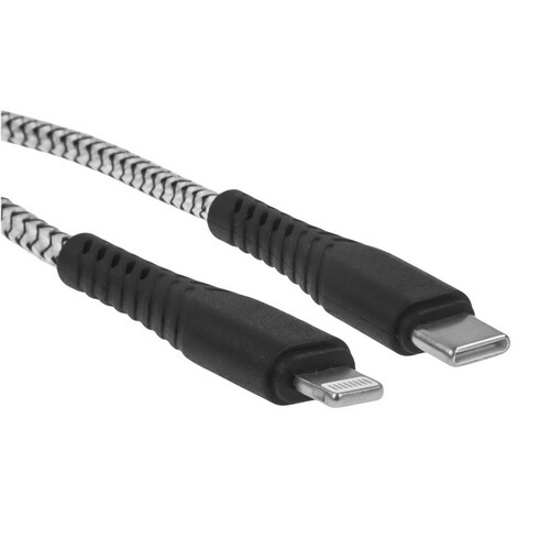 Купить Кабель круглый BoraSCO Lightning 8-pin - USB Type-C серый 1 м  5614052. Характеристики, отзывы и цены в Донецке