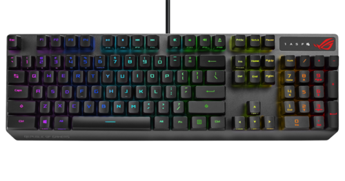Купить Клавиатура проводная ASUS ROG Strix Scope RX [90MP0240-BKRA01]  5417137. Характеристики, отзывы и цены в Донецке