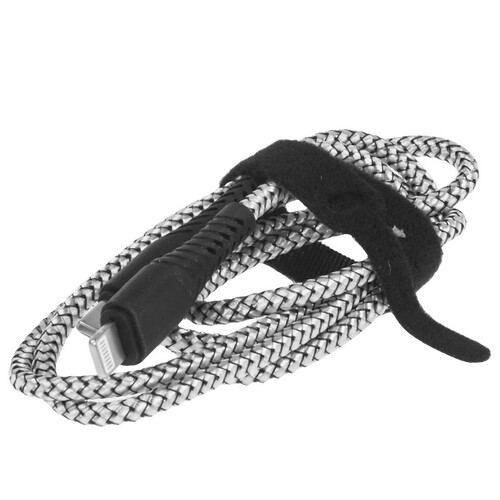 Купить Кабель круглый BoraSCO Lightning 8-pin - USB Type-C серый 1 м  5614052. Характеристики, отзывы и цены в Донецке