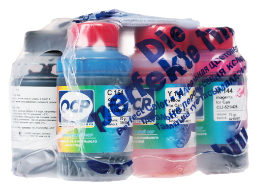 Купить Чернила водорастворимые, пигментные OCP (BKP35-BK123-BK124-C154-M/Y144) голубой, желтый, матовый черный, пурпурный  1066209. Характеристики, отзывы и цены в Донецке