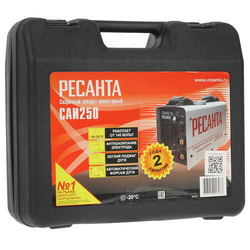 Купить Сварочный аппарат Ресанта САИ 250 + кейс  1173176. Характеристики, отзывы и цены в Донецке