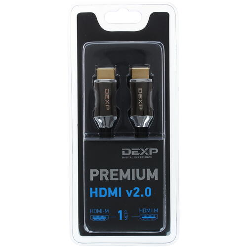 Купить Кабель  DEXP HDMI - HDMI, 1 м  1251783. Характеристики, отзывы и цены в Донецке