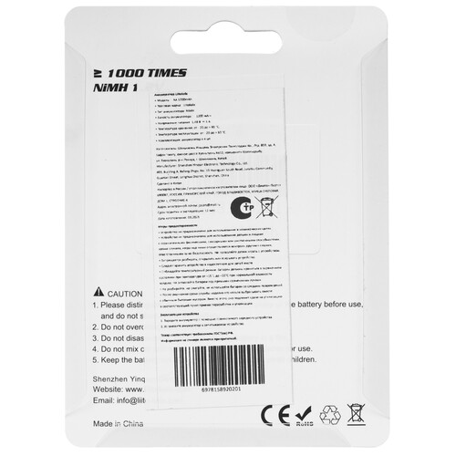 Купить Аккумулятор LiitoKala AA 1200mAh 1200 мА*ч  9212327. Характеристики, отзывы и цены в Донецке