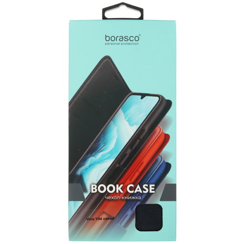 Купить Чехол-книжка  BoraSCO для vivo Y04 синий  5628696. Характеристики, отзывы и цены в Донецке