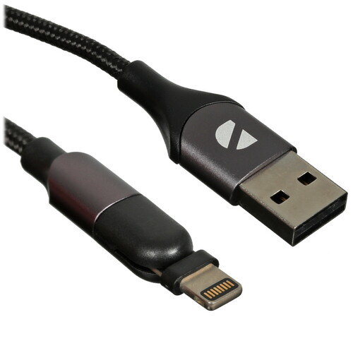 Купить Кабель круглый DEPPA Lightning 8-pin - USB 2.0 Type-A черный 1.2 м  9113450. Характеристики, отзывы и цены в Донецке