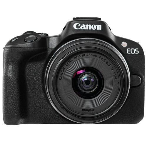 Купить Беззеркальный фотоаппарат Canon EOS R50 Kit 18-45 RF черный  5414492. Характеристики, отзывы и цены в Донецке