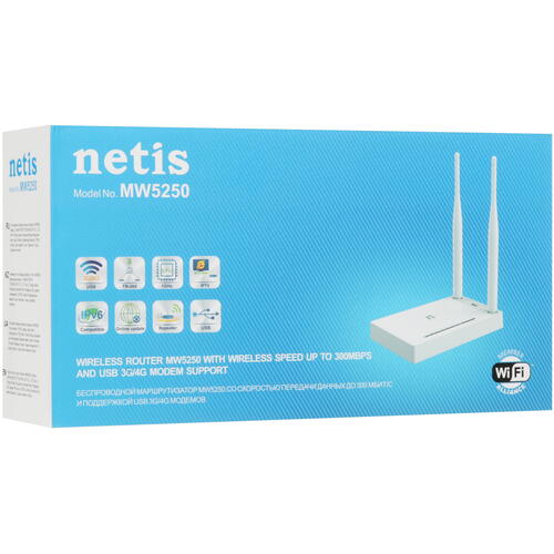 Купить Wi-Fi роутер NETIS MW5250  5438135. Характеристики, отзывы и цены в Донецке