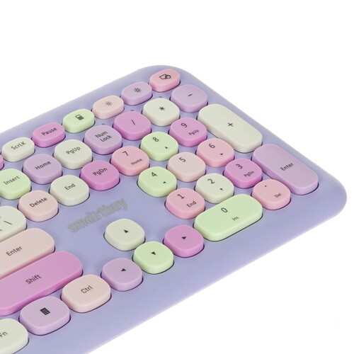 Купить Клавиатура+мышь беспроводная   Smartbuy 666395 фиолетовый  4892662. Характеристики, отзывы и цены в Донецке