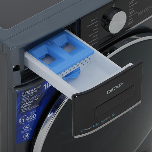 Купить Стиральная машина DEXP WM-F1014DMG/DBSI синий  5427746. Характеристики, отзывы и цены в Донецке