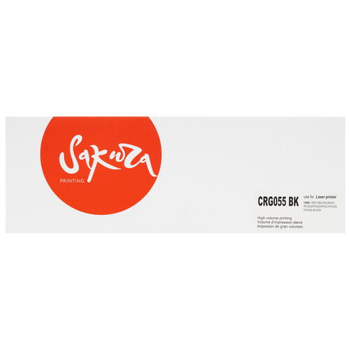 Купить Картридж лазерный SAKURA CRG055BK черный, с чипом  9931351. Характеристики, отзывы и цены в Донецке