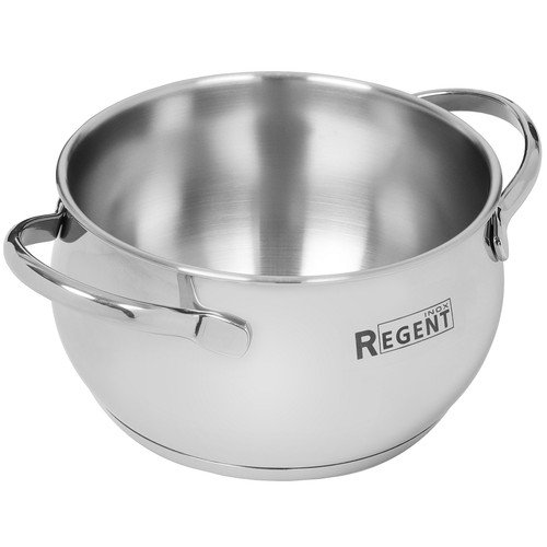 Купить Кастрюля Regent inox Apple B 93-B-8 2 л 16 см серебристый  5448462. Характеристики, отзывы и цены в Донецке