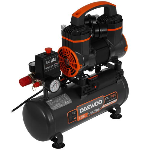 Купить Компрессор поршневой безмасляный Daewoo DAC 180S  5412914. Характеристики, отзывы и цены в Донецке