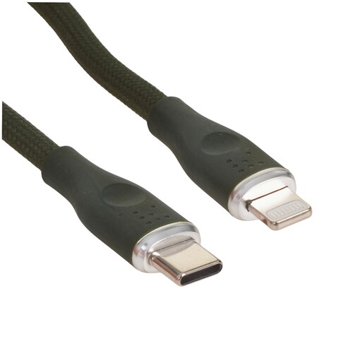 Купить Кабель круглый VOLTME Lightning 8-pin - USB Type-C зеленый 1.2 м  9210872. Характеристики, отзывы и цены в Донецке