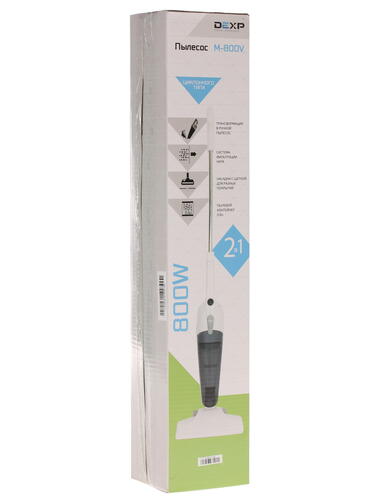 Купить Пылесос  вертикальный  DEXP M-800V  белый  1040432. Характеристики, отзывы и цены в Донецке