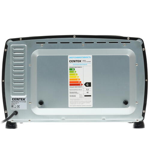 Купить Мини-печь Centek CT-1531-42 PLATE черный  1114279. Характеристики, отзывы и цены в Донецке