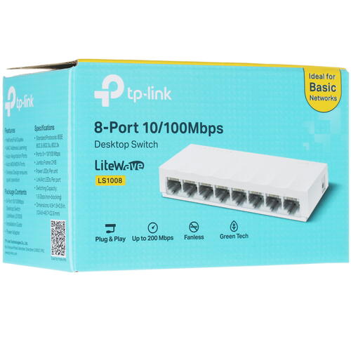 Купить Коммутатор TP-Link LS1008  8158610. Характеристики, отзывы и цены в Донецке
