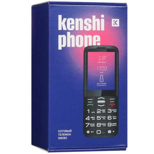 Купить Сотовый телефон KENSHI SM282 черный  9025348. Характеристики, отзывы и цены в Донецке