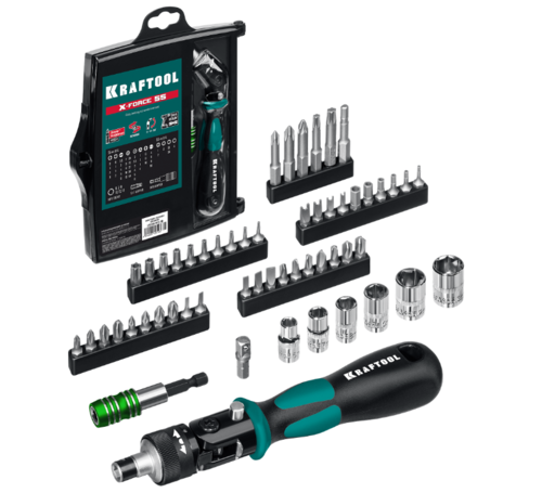 Купить Отвертка с насадками/битами KRAFTOOL 25554-H55_z01  9107931. Характеристики, отзывы и цены в Донецке