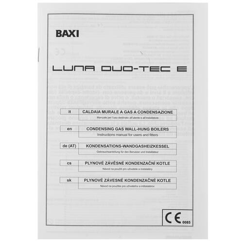 Купить Газовый котел Baxi LUNA Duo-tec E 1.28 настенный  9966060. Характеристики, отзывы и цены в Донецке
