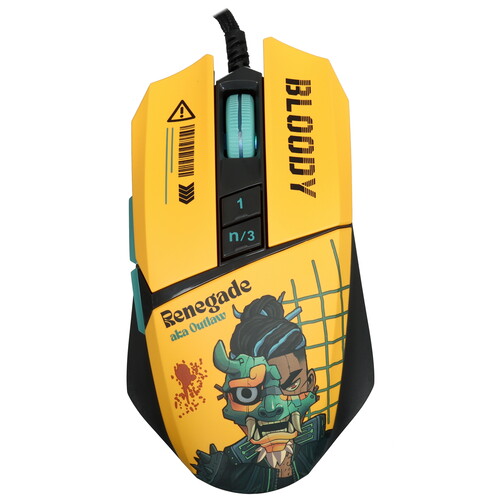 Купить Мышь проводная A4Tech Bloody W63 Max Renegade  желтый  5632901. Характеристики, отзывы и цены в Донецке