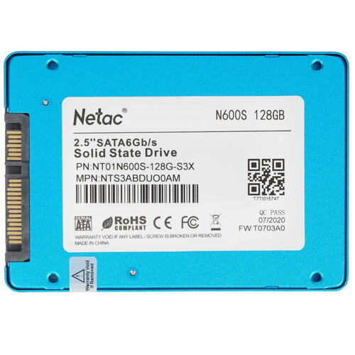 Купить 128 ГБ 2.5" SATA накопитель Netac N600S [NT01N600S-128G-S3X]  4715951. Характеристики, отзывы и цены в Донецке