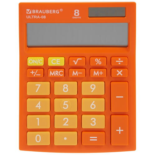 Купить Калькулятор бухгалтерский Brauberg ULTRA-08-RG  5044613. Характеристики, отзывы и цены в Донецке