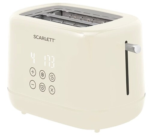 Купить Тостер SCARLETT SC-TM11070 бежевый  9240127. Характеристики, отзывы и цены в Донецке