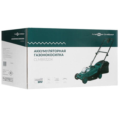 Купить Газонокосилка аккумуляторная FinePower OneBase CLMBR320K OneBase20  5065695. Характеристики, отзывы и цены в Донецке
