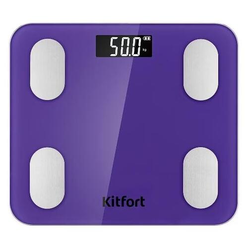 Купить Весы Kitfort КТ-827 фиолетовый  9101840. Характеристики, отзывы и цены в Донецке
