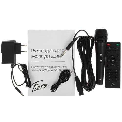 Купить Портативная аудиосистема Fiero Wonder V450, черный  5401743. Характеристики, отзывы и цены в Донецке