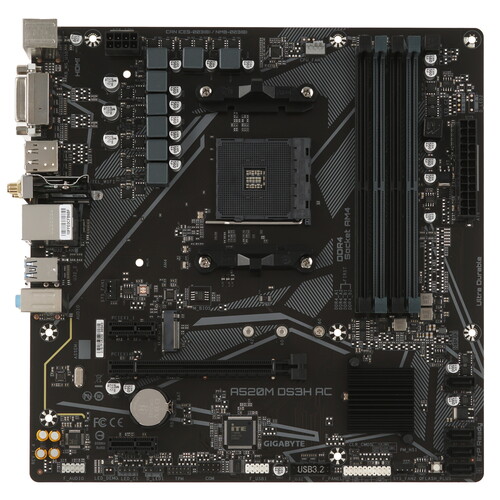 Купить Материнская плата GIGABYTE A520M DS3H AC  5622561. Характеристики, отзывы и цены в Донецке