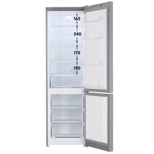 Купить Холодильник с морозильником  Indesit ITS 4200 XB серебристый  9082295. Характеристики, отзывы и цены в Донецке