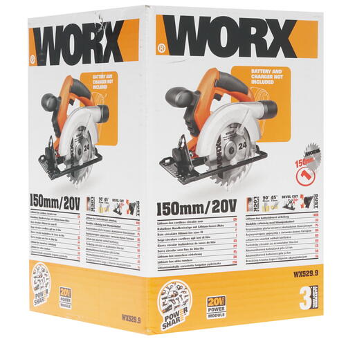 Купить Пила дисковая Worx WX529.9 PowerShare 20V  8143025. Характеристики, отзывы и цены в Донецке
