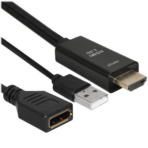 Купить Кабель однонаправленный Espada DisplayPort - HDMI, 0.14 м  9290168. Характеристики, отзывы и цены в Донецке
