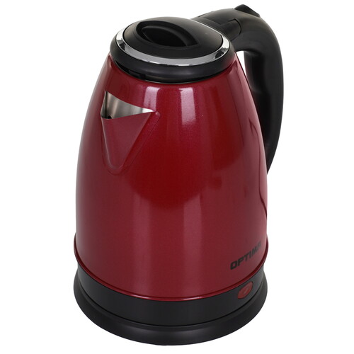Купить Электрочайник OPTIMA EK-1808SS бордовый  9269566. Характеристики, отзывы и цены в Донецке