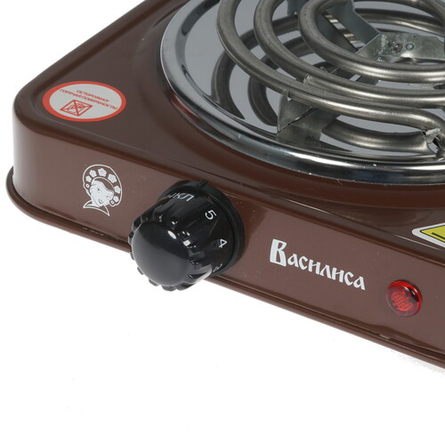 Купить Плита компактная электрическая ВАСИЛИСА ВА-901 коричневый  8124532. Характеристики, отзывы и цены в Донецке