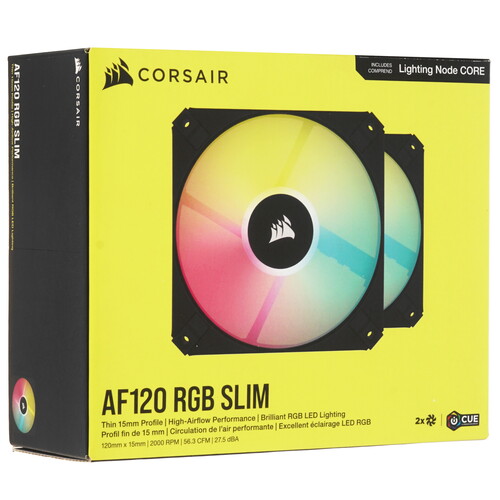 Купить Вентилятор Corsair iCUE AF120 RGB SLIM Double Pack  5610031. Характеристики, отзывы и цены в Донецке
