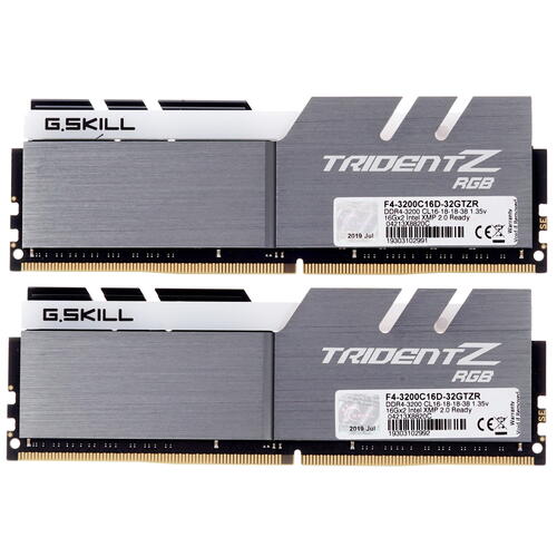 Купить Оперативная память G.Skill Trident Z RGB [F4-3200C16D-32GTZR] 32 ГБ  8143761. Характеристики, отзывы и цены в Донецке