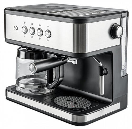 Купить Кофеварка рожковая BQ CM1005 серебристый  9056143. Характеристики, отзывы и цены в Донецке